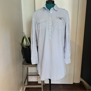 VINEYARD VINES seersucker harbor shirt cover up size 6